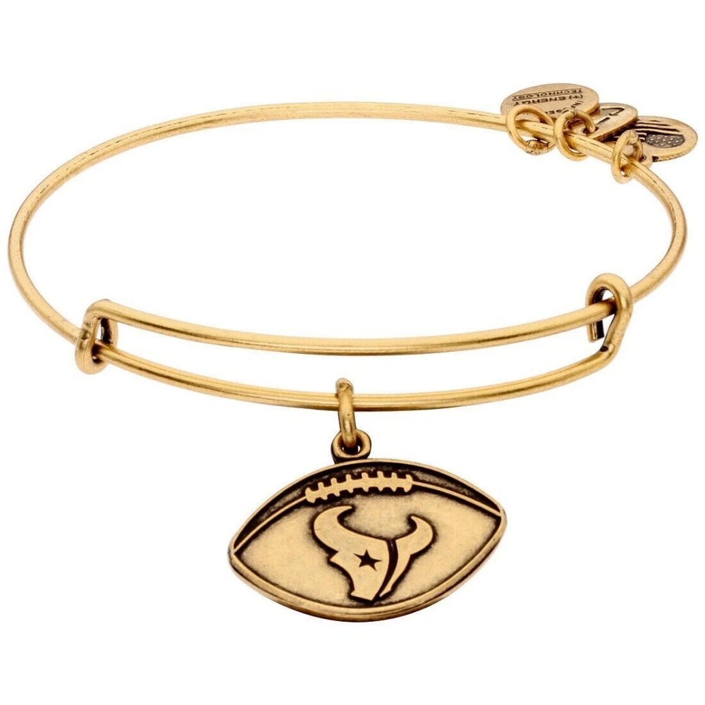 NWT Alex and Ani Houston Texans Football Logo Bangle Bracelet